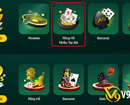 Tìm hiểu về game bài Rồng Hổ nhiều tay tại nhà cái V9bet